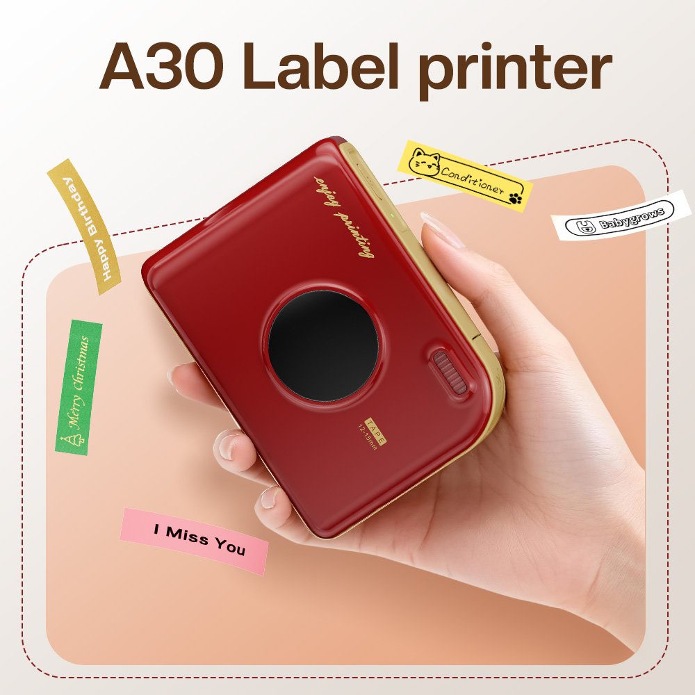Commercial Photo Printer - Phomemo A30 Printer Label Printer Mini