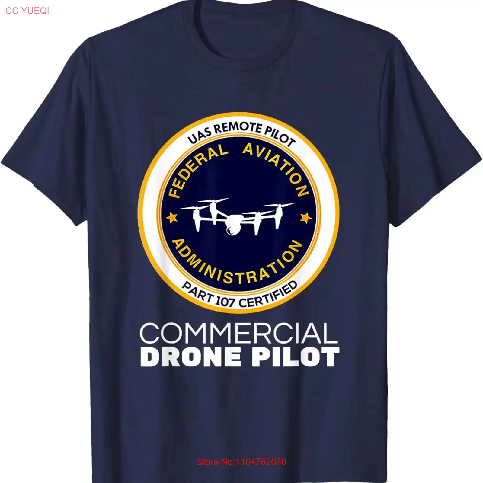 Commercial Printing & Graphics - Kaos FAA Commercial Drone Pilot Vintage