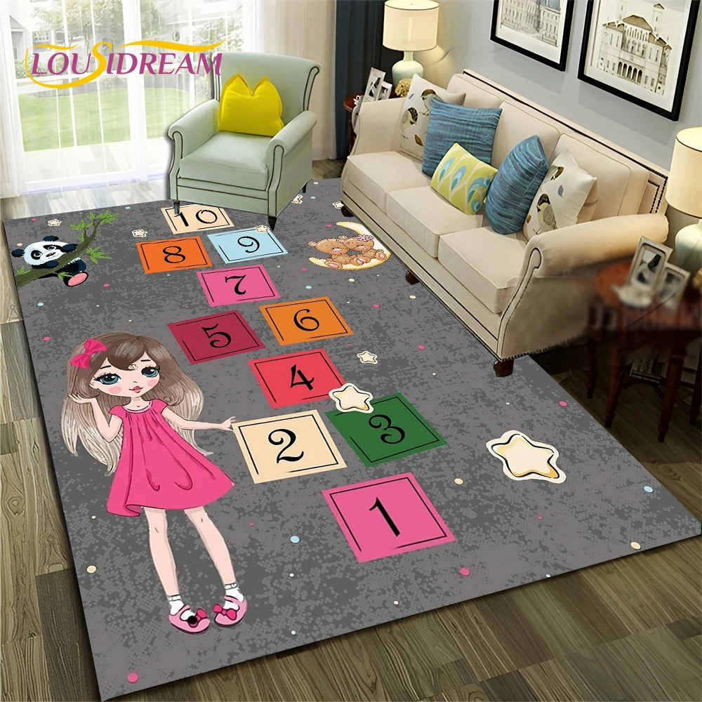 Commercial Digital Printing - Karpet Kartun Anak Laki-laki Perempuan Permainan