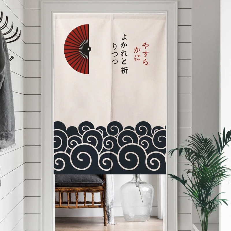 Commercial Fabric Printing - VIKAMA Kipas Lipat Jepang Motif Gelombang