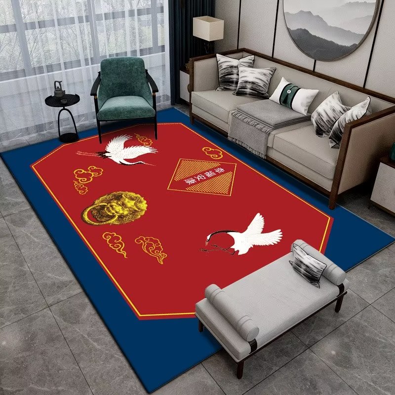 Karpet bunga gaya Tiongkok unt - Commercial Fabric Printing ulasan dan harga