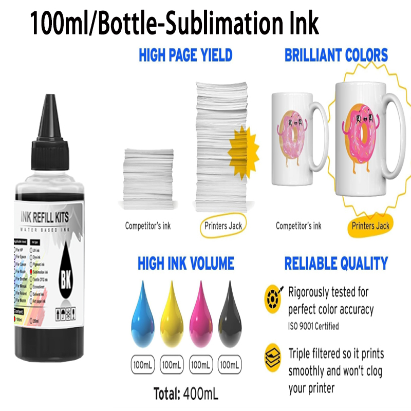 Tinta Sublimasi 100ml 4 Warna/ - Sublimation Ink 100Ml ulasan dan harga